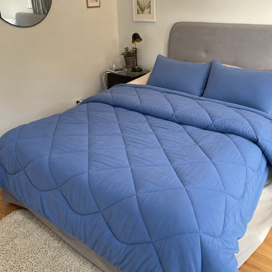 I love my new bed companion! It's perfect for both summer and winter. And it's so soft and cozy, you simply have to try it!